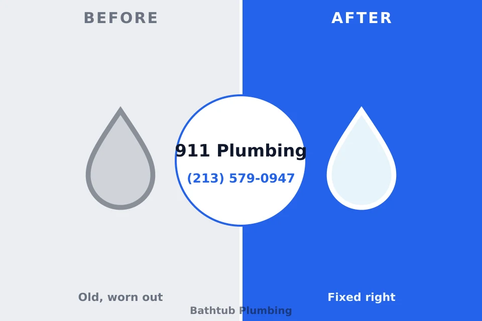 Before and after: plumbing repair Punxsutawney, PA